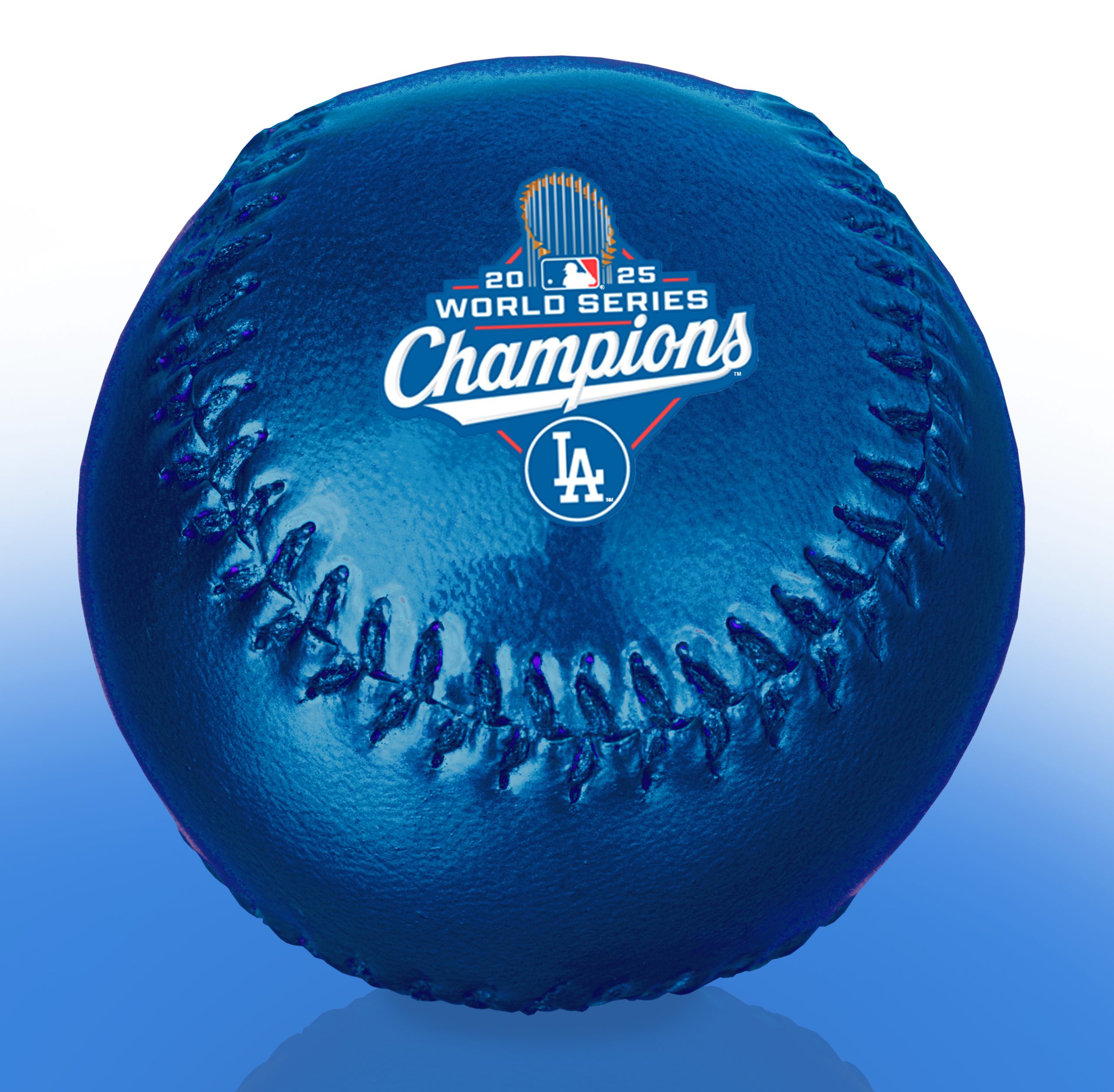 Dodgers 2025 World Series Champions Chrome Splash Baseball - Big